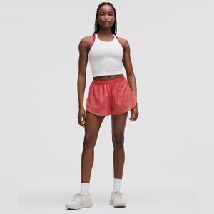 Lululemon Mid-Rise Running Short 3” Lined Sz XL Gym Yoga Desert Red LW7DE0S NEW